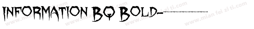 Information BQ Bold字体转换